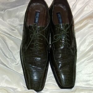 Stacy Adams Olive Oxford Shoes Classic Design 14 M